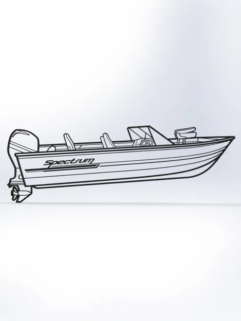 Tranh Treo Tường 2D Spectrum Boat - Image 1