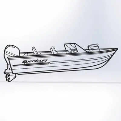 Tranh Treo Tường 2D Spectrum Boat