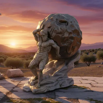 Tượng Sisyphus (Thần thoại Hy Lạp) - Mẫu 3D In 3D