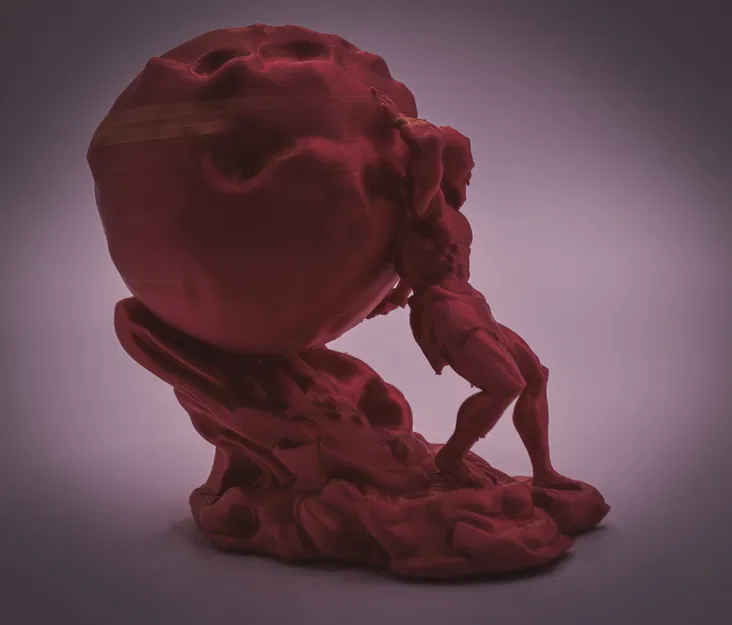 Tượng Sisyphus (Thần thoại Hy Lạp) - Mẫu 3D In 3D - Image 3