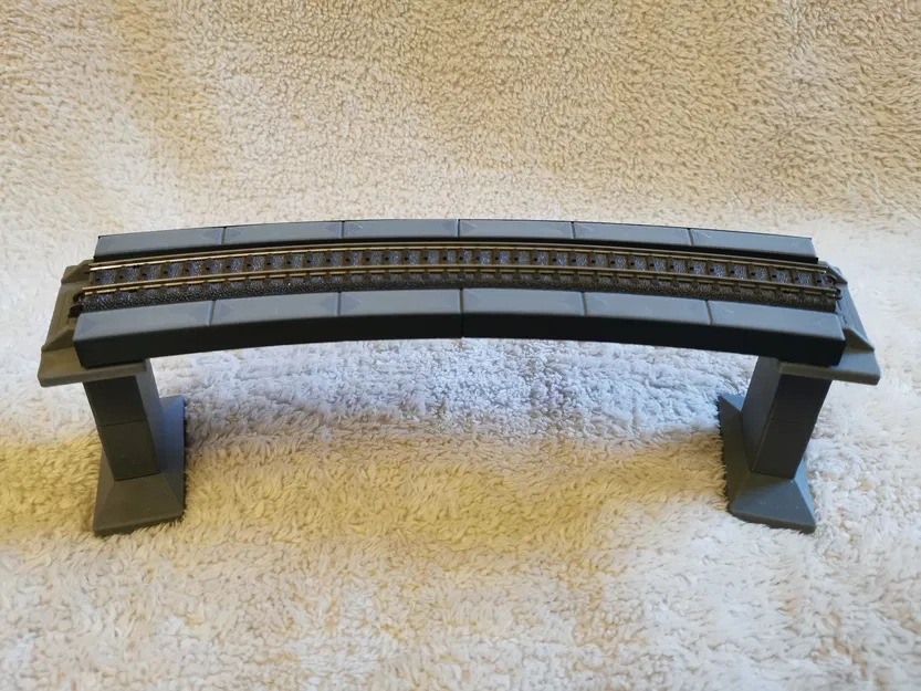 Cầu modular Märklin H0 Rail-C R3 30° (nhiều phần, lắp cắm/steckbar) - Image 2