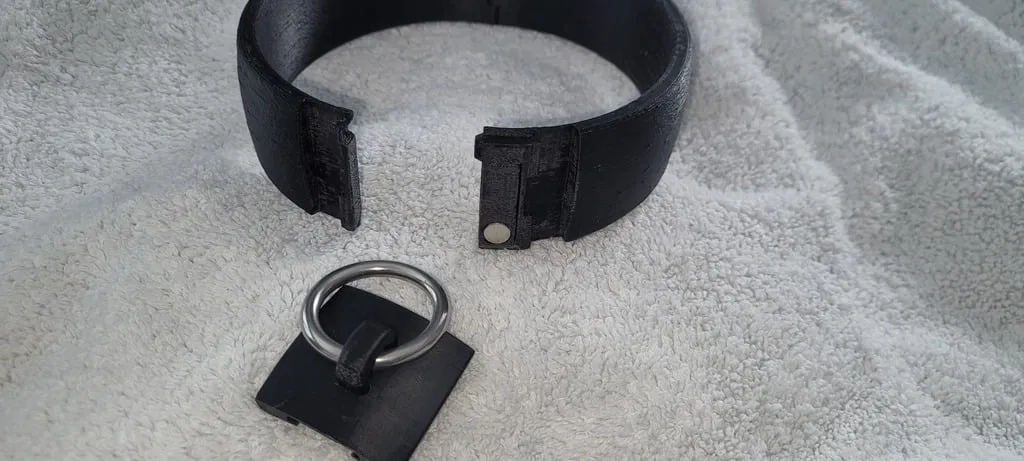 Vòng cổ BDSM có chìa khóa nam châm (magnetic key) - Image 2