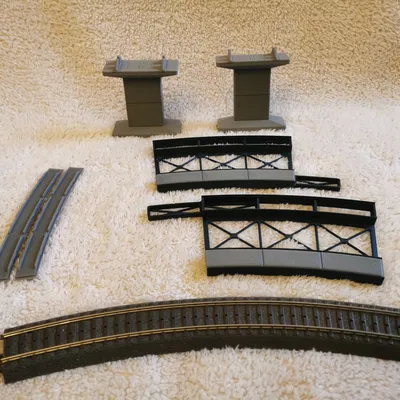 Cầu modular Märklin H0 Rail-C R3 30° (nhiều phần, lắp cắm/steckbar)