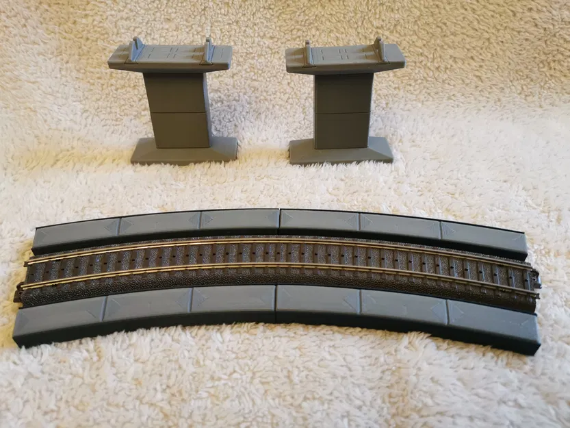 Cầu modular Märklin H0 Rail-C R3 30° (nhiều phần, lắp cắm/steckbar) - Image 9