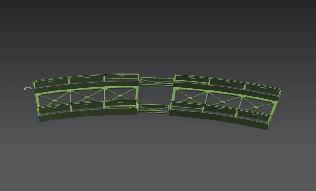 Cầu modular Märklin H0 Rail-C R3 30° (nhiều phần, lắp cắm/steckbar) - Image 16