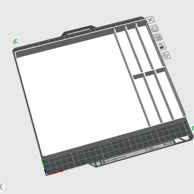 Giá đỡ Gridfinity cho P‑Touch D400/D410 + băng TZe 12mm