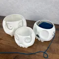 Skull Knitting Bowl – Bát đan len hình đầu lâu - Thumbnail 3