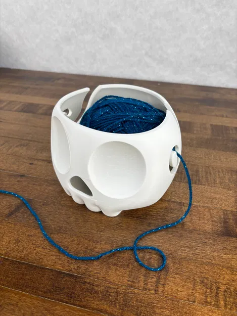 Skull Knitting Bowl – Bát đan len hình đầu lâu - Image 4