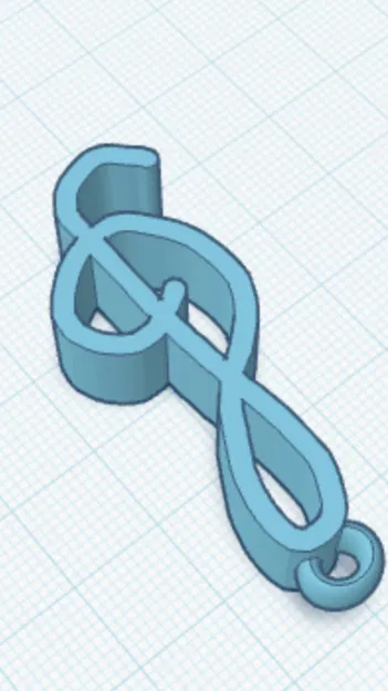 Móc khóa nốt nhạc (Keychain clef) - Image 3