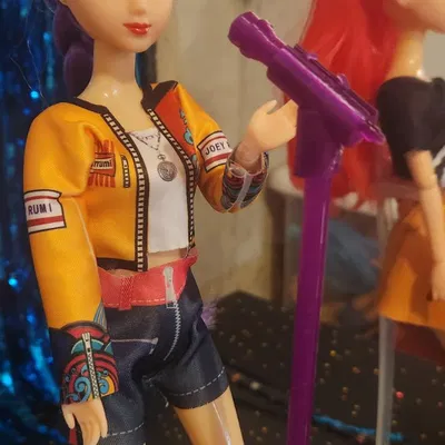 Chân Đế Micro cho Barbie Kpop Demon Hunters (Mic & Stand Remix)