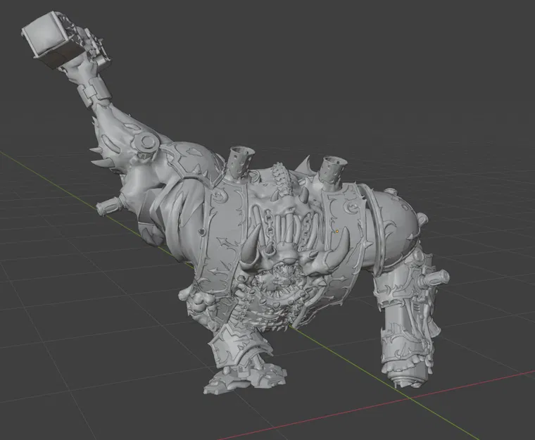 Warhammer 40k Helbrute/Chaos Dreadnought vung búa lên cao - Image 1