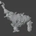 Warhammer 40k Helbrute/Chaos Dreadnought vung búa lên cao - Thumbnail 1