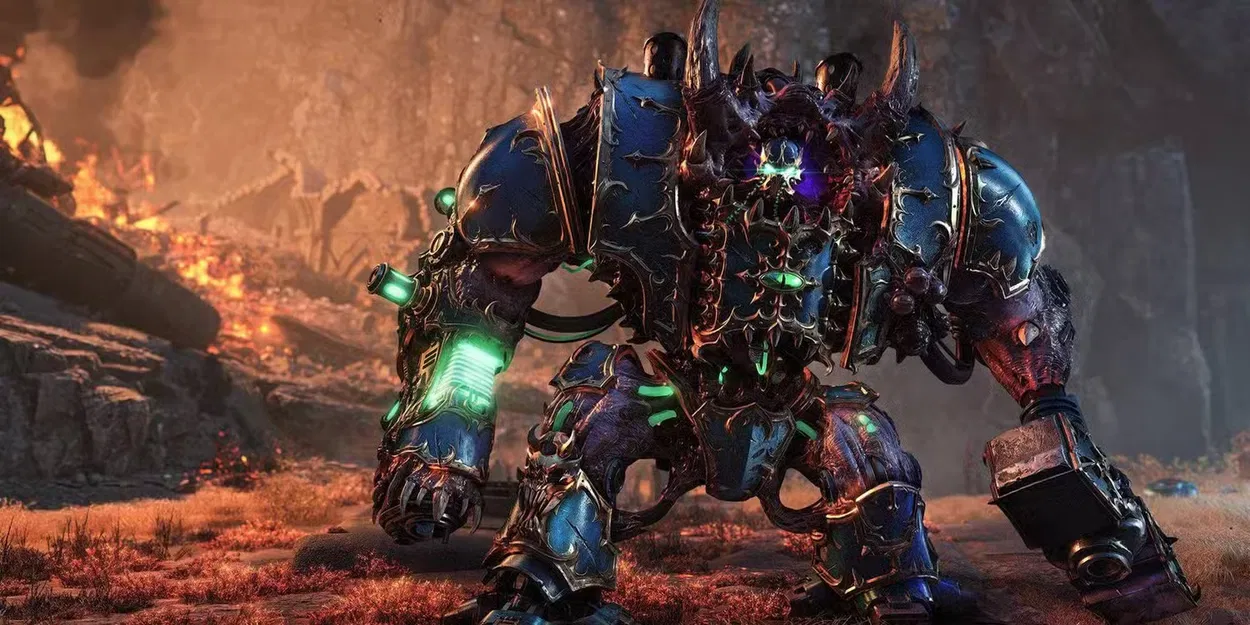 Warhammer 40k Helbrute/Chaos Dreadnought vung búa lên cao - Image 2