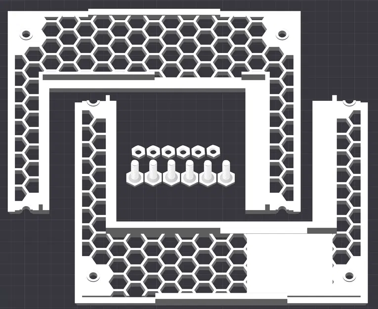 Mặt trước Dark Base 901 Pro kèm khung LCD 10 inch - Image 1