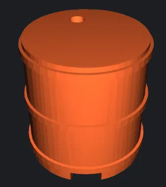 LEGO MILITARY: thùng phuy/canister/bidon tương thích LEGO - Image 1