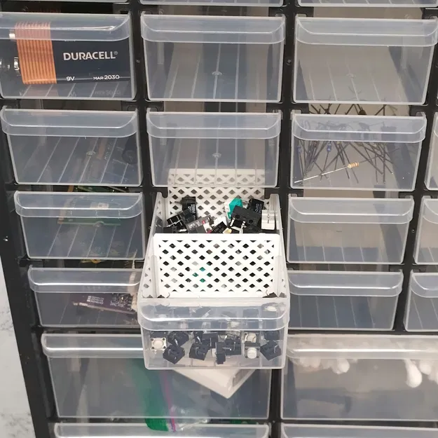 Vách chia ngăn kéo cho khay xếp chồng (Drawer Divider for Stacking Bins) - Image 1