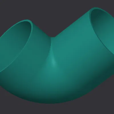 Ống khí - Co 90° ID & OD 2.5 inch - không cần support