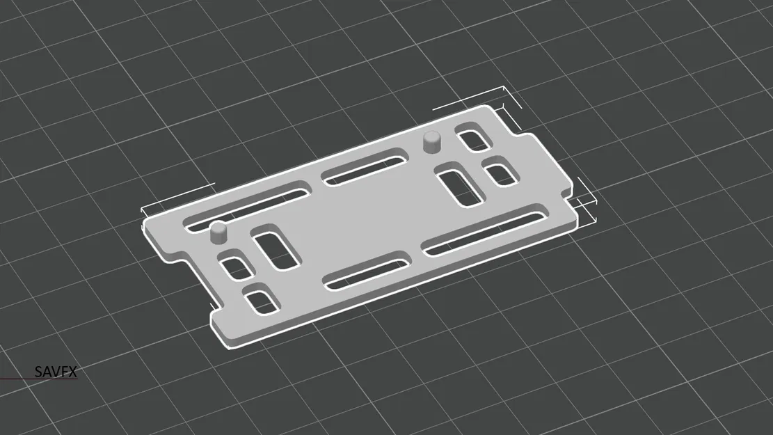 Đế đứng 2 peg cho Action Figure – Model SAVFX_A03 - Image 1