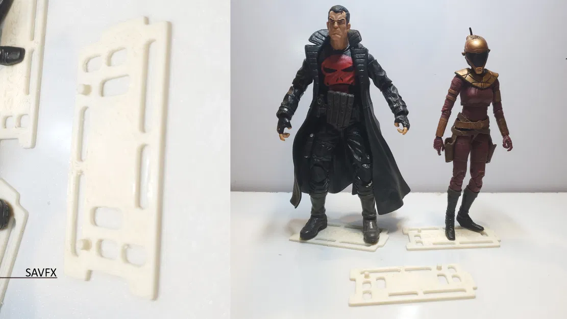Đế đứng 2 peg cho Action Figure – Model SAVFX_A03 - Image 2