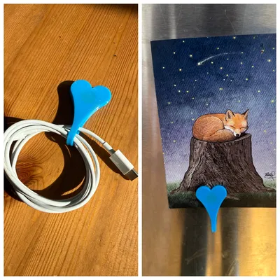 HeartSnaps: Kẹp nam châm fidget & kẹp tiện ích “Kissing” hình tim