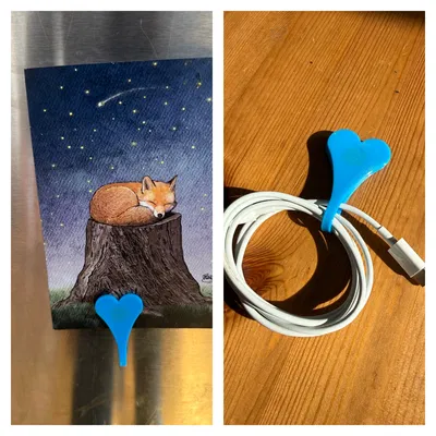 HeartSnaps: Kẹp nam châm fidget & kẹp tiện ích “Kissing” hình tim