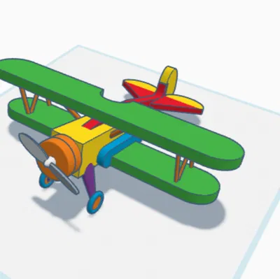 flugzeug – Máy bay có thể chạy và cánh quạt xoay