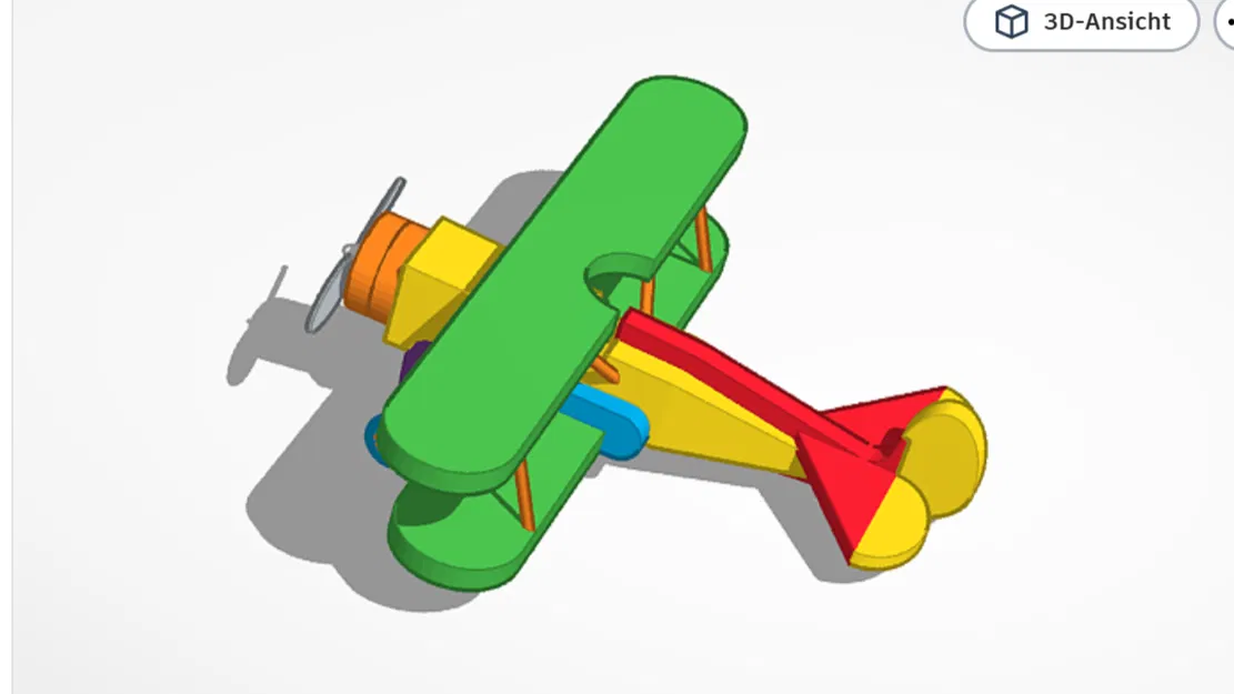 flugzeug – Máy bay có thể chạy và cánh quạt xoay - Image 2