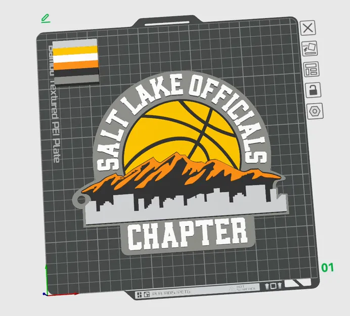 Móc khóa Salt Lake (Keyring Salt Lake) - Image 1