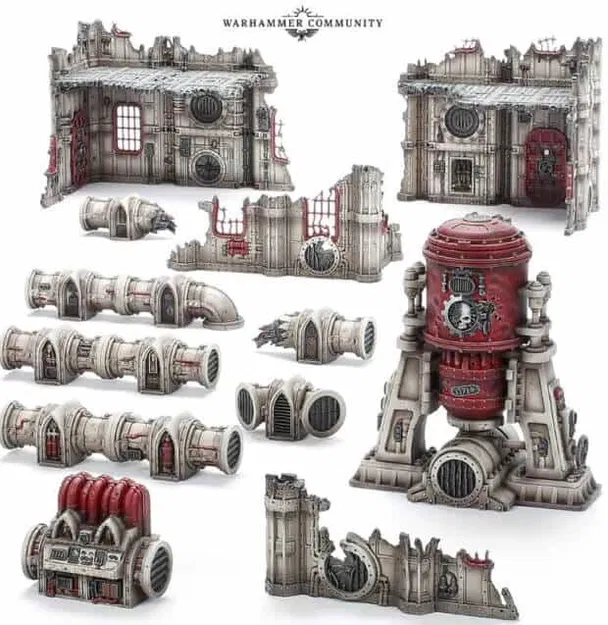 Bộ sưu tập terrain/chướng ngại/phụ kiện Warhammer 40K - Image 1