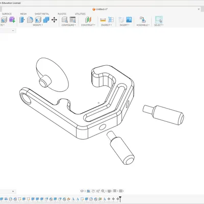 Khóa bánh xe (Parking boot) tỉ lệ 1:64