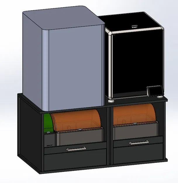 Tủ ngăn kéo cho máy in 3D (Chest of drawers for 3D printer) - Image 1
