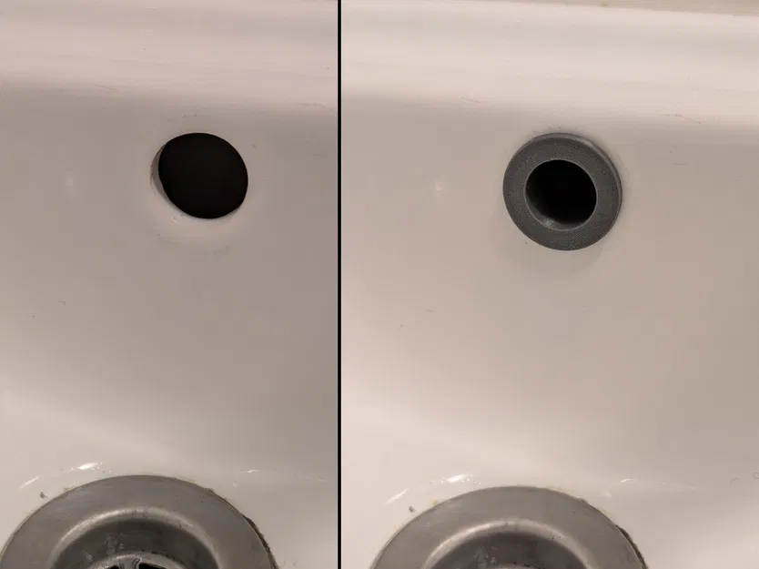 Nắp che lỗ tràn bồn rửa (Sink overflow hole cover) - Image 1