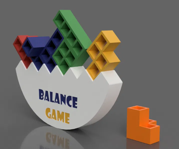 Trò Chơi Cân Bằng In 3D (3D Printed Balance Game) - Image 1