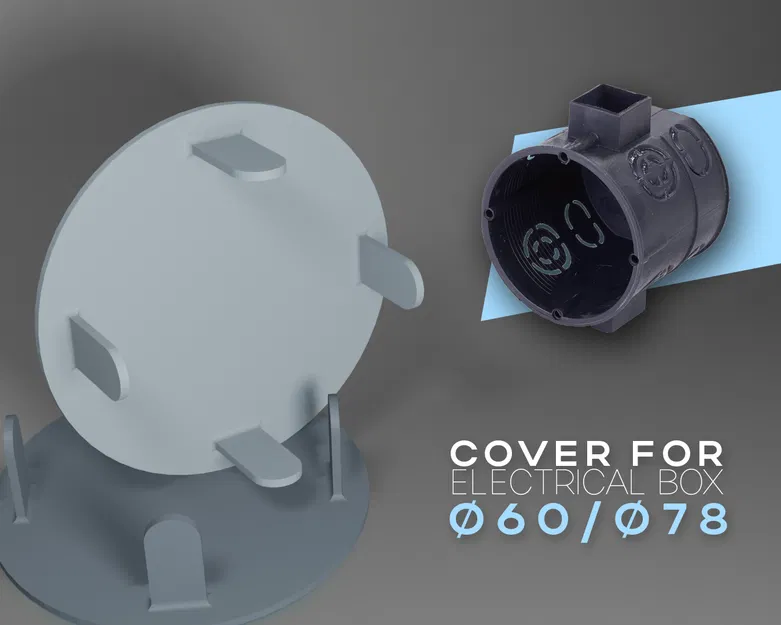 Nắp che hộp điện Ø60/Ø78 (Electrical Box Cover) - Image 1