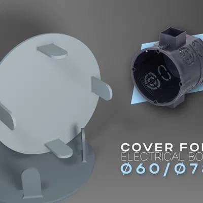 Nắp che hộp điện Ø60/Ø78 (Electrical Box Cover)