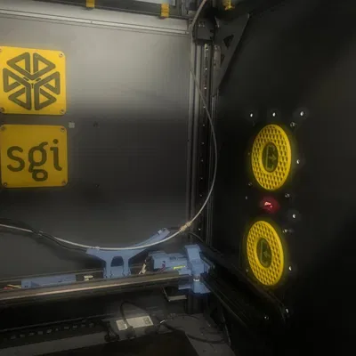 Nắp che quạt 120mm có chỉ báo hướng luồng gió