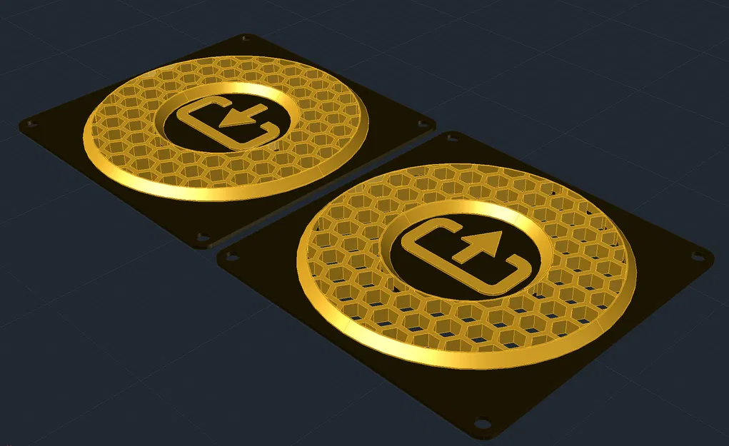 Nắp che quạt 120mm có chỉ báo hướng luồng gió - Image 2