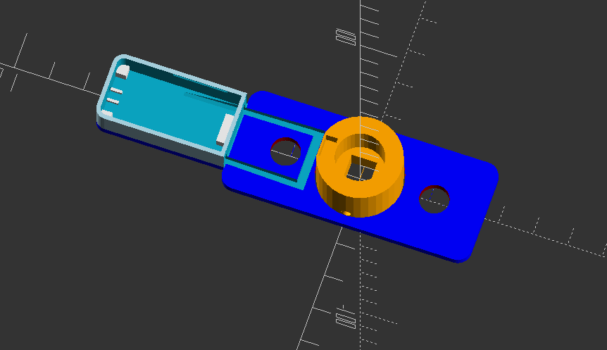 Adapter tay nắm cửa sổ xoay low-profile cho cảm biến tiếp xúc Aqara - Image 1