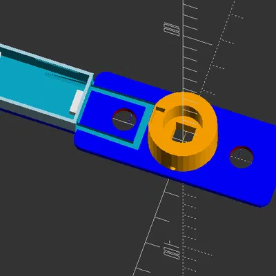 Adapter tay nắm cửa sổ xoay low-profile cho cảm biến tiếp xúc Aqara