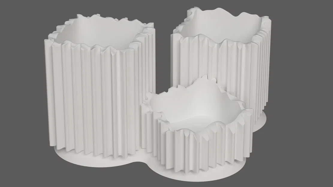 Ống cắm bút “Bánh răng không tròn” / Desk Organizer dạng module - Image 2