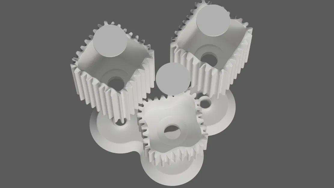 Ống cắm bút “Bánh răng không tròn” / Desk Organizer dạng module - Image 5