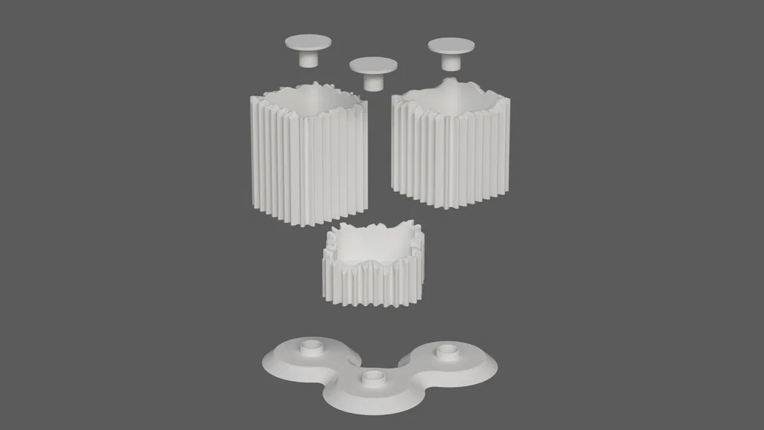 Ống cắm bút “Bánh răng không tròn” / Desk Organizer dạng module - Image 6