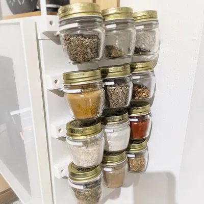 Kệ gia vị mini cải tiến cho hũ Bormioli 8 ml và 4 ml
