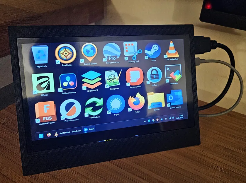 AliExpress: Vỏ/Chân đế màn hình mini HDMI 7" - Image 1