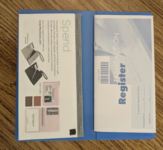 Bìa Sổ Séc Đơn Giản (Simple Checkbook Cover) - Image 2