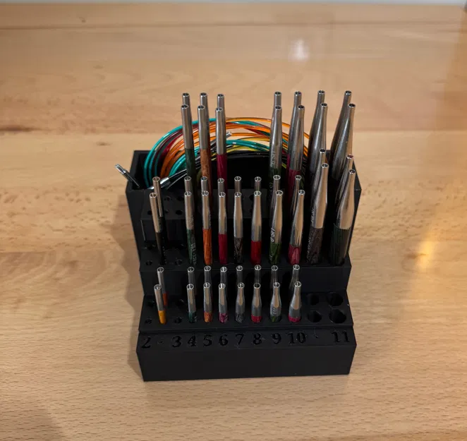 Khối đựng kim đan interchangeable (Interchangeable Knitting Needle Block) - Image 4