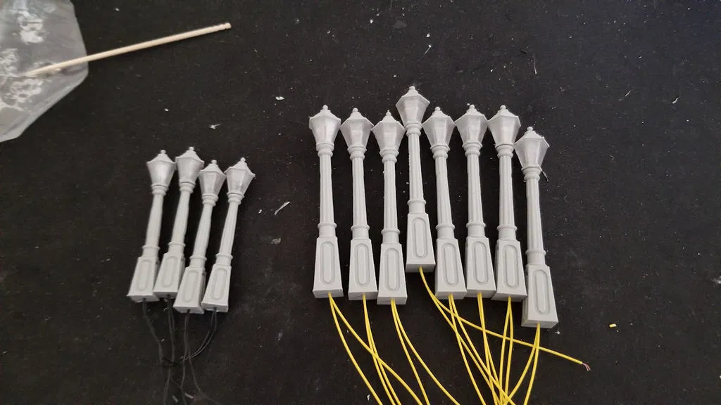 Đèn đường mô hình Train / Dept. 56 (Street Lamp) tỉ lệ 1:48 & HO 1:87 - Image 4