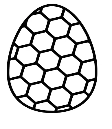 Dragon Egg Hex – Logo 2D siêu mỏng - Image 1