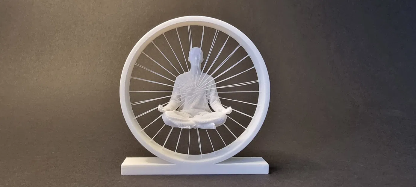 Thiền Lơ Lửng – Tượng String Art - Image 1