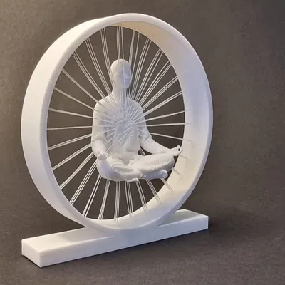 Thiền Lơ Lửng – Tượng String Art